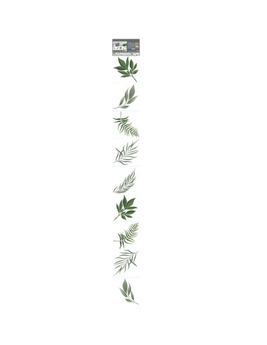 Декоративни стикери за плочки Тропически растения - 10х10 см, 9 броя