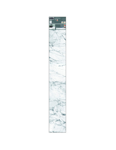 Декоративни стикери за плочки Бял мрамор - 15х15 см, 6 броя