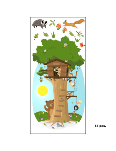 Декоративен стикер Къща на дърво - 83х146 см