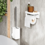 Четка за тоалетна за монтиране на стена или под “FLEX ADHESIVE“ - бял цвят