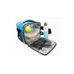 Термоизолираща чанта за храна с две кутии - 500 и 1000 мл. - цвят син