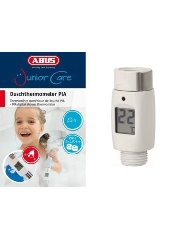 Дигитален термометър за душ Abus Pia - Ø1/2“, бял