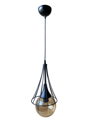 Пендел Титан - До 60 W, 1xE27, IP20, ØхВ 19х68 см, черeн