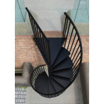 Външна вита стълба Rondo Zink черна , метална, диаметър - Ø: 120, 140, 160 см