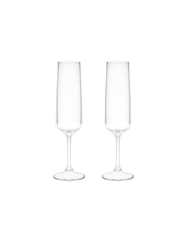 Комплект от 2бр чаши за шампанско Titanium Crystal - 205мл.