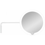Увеличително огледало MODO за стенен монтаж с LED светлина - цвят бял - Blomus