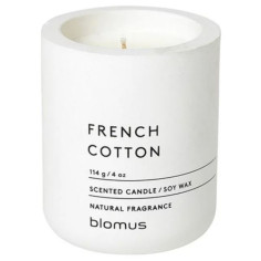 Ароматна свещ FRAGA размер S - цвят Lily White - аромат French Cotton - Blomus