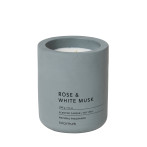 Ароматна свещ FRAGA размер L - цвят FlintStone - аромат Rose & White Musk - Blomus