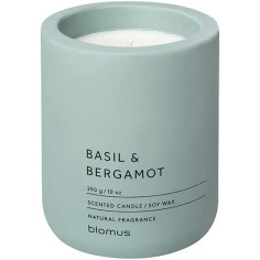 Ароматна свещ FRAGA размер L - аромат Basil & Bergamot - цвят Pine Gray - Blomus
