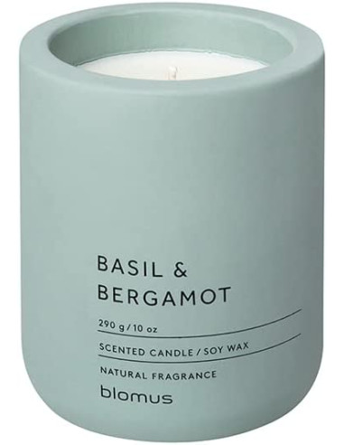 Ароматна свещ FRAGA размер L - аромат Basil & Bergamot - цвят Pine Gray - Blomus