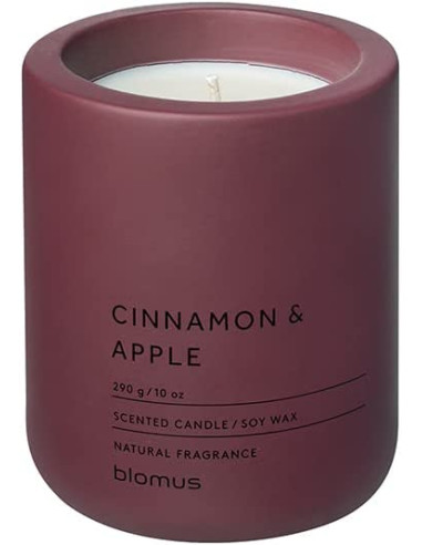 Ароматна свещ FRAGA размер L - аромат Cinnamon & Apple - цвят Port - Blomus