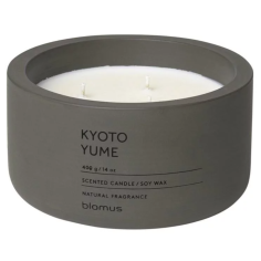 Ароматна свещ FRAGA, размер XL - аромат Kyoto Yume - цвят Tarmac - Blomus