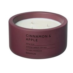 Ароматна свещ FRAGA, размер XL - аромат Cinnamon & Apple - цвят Port - Blomus