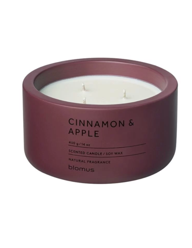 Ароматна свещ FRAGA, размер XL - аромат Cinnamon & Apple - цвят Port - Blomus