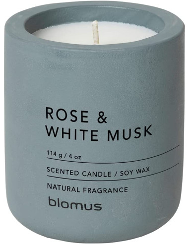 Ароматна свещ FRAGA, размер S - аромат Rose & White Musk - цвят FlintStone - Blomus