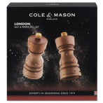 Комплект мелнички за сол и пипер “LONDON“ - 13 см. - цвят натурален