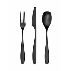 Прибори за хранене “LIZZ“- 24 части - черен мат