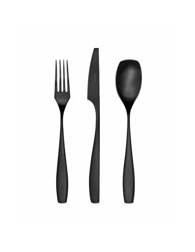 Прибори за хранене “LIZZ“- 24 части - черен мат