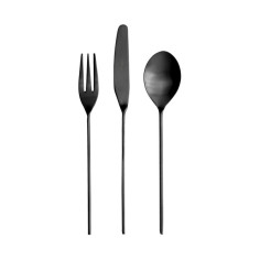 Прибори за хранене “MALMO“- 24 части - черен мат