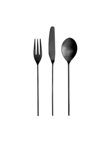 Прибори за хранене “MALMO“- 24 части - черен мат