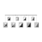 Фотодисплей за стена “EXHIBIT" за 9 снимки - черен цвятUMBRA