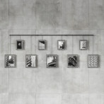 Фотодисплей за стена “EXHIBIT" за 9 снимки - черен цвятUMBRA