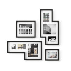 Комплект от 4 бр. рамки за снимки “MINGLE GALLERY“ - цвят черенUMBRA