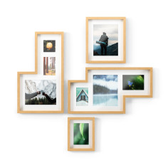Комплект от 4 бр. рамки за снимки “MINGLE GALLERY“ - цвят натураленUMBRA