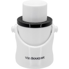 Imagén: Тапа за шампанско с помпа - 2 IN 1 - бяла - Vin Bouquet