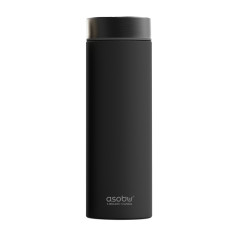 Двустенна термо бутилка с вакуумна изолация “LE BATON“ - 500 мл. - черна/графит - ASOBU