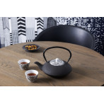 Сет от 2 порцеланови чаши за чай “Yantai“ - кафяво - черни - BREDEMEIJER