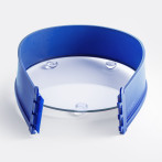 Силиконова форма със стъклена основа Ø 26 - синя