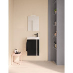 Комплект мебел за баня Riva Elegance - Шкаф, умивалник, огледало, LED осветление