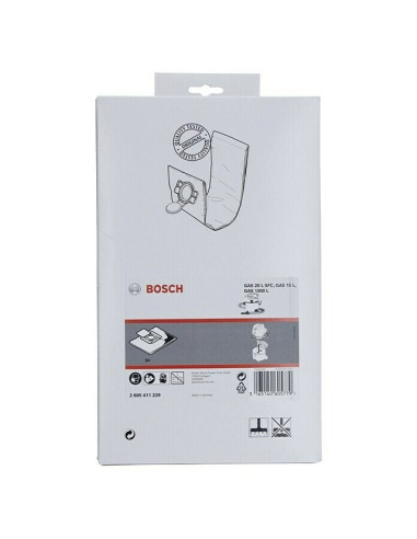 Торбички за прахосмукачка Bosch - 5 броя, подходяща за GAS 20 L PROFESSIONAL