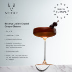 VISKI Кристални чаши купе “Julien“ 4бр. - 295мл.