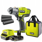 Акумулаторен ударен гайковерт Ryobi R18IW3-120S3 ONE+ - 18 V,  1 батерия 2 Ah и зарядно устройство