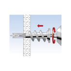 Самонарезен метален дюбел за гипсокартон Fischer GKM 24556 - 31 мм, 100 броя