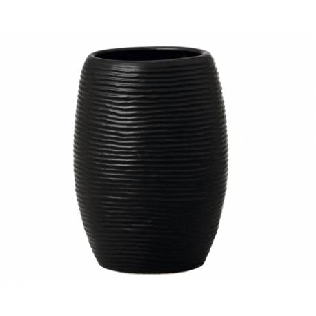 Чаша за четки Keramik, черна - 115 мм