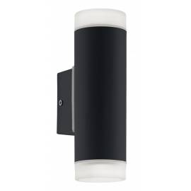 Външна лампа аплик LED 2х5W 2х400lm черно/мат RIGA-LED