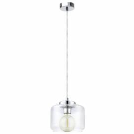 Пендел-висяща лампа E27,прозр.стъкло, пр.кабел, Ø20мм0мм Н20мм