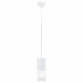 Пендел-висяща лампа 1хЕ27 цил.мет бяло прор CARMELIA