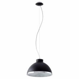 Пендел-висяща лампа 1xE27 Ø350 чернохр.кант/разс.пластик DEBED