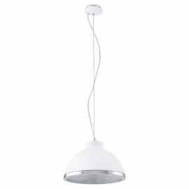 Пендел-висяща лампа 1xE27 Ø350 бяло хр.кант/разс.пластик DEBED
