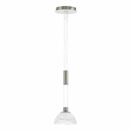 Пендел-висяща лампа LED 1х6W 460lm никел-мат/алабастър MONTEFIO