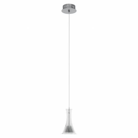 Пендел-висяща лампа LED 1х7,24W  никел-мат /прозр. MUSERO