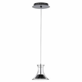 Пендел-висяща лампа LED 1х7,24 W черен никел/прозр. MUSERO