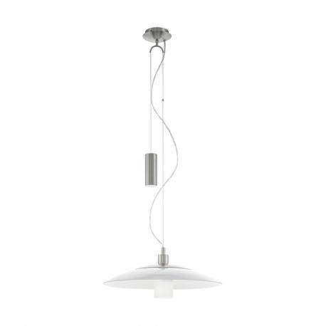 Пендел-висяща лампа 1 никел мат/бяло CABRAL