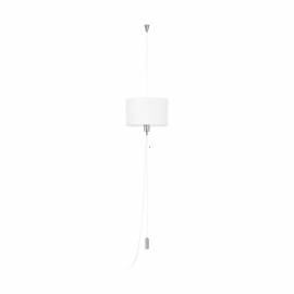 Пендел-висяща лампа 1 E27 абажур бял проволка/никел мат.ROMANO 1