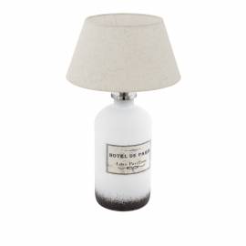Настолна лампа 1хE27 бутилка бяло/крем ROSEDDAL