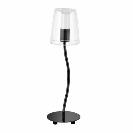 Настолна лампа LED 1х3,3W 340lm черен никел/прозр.-бяло NOVENTA